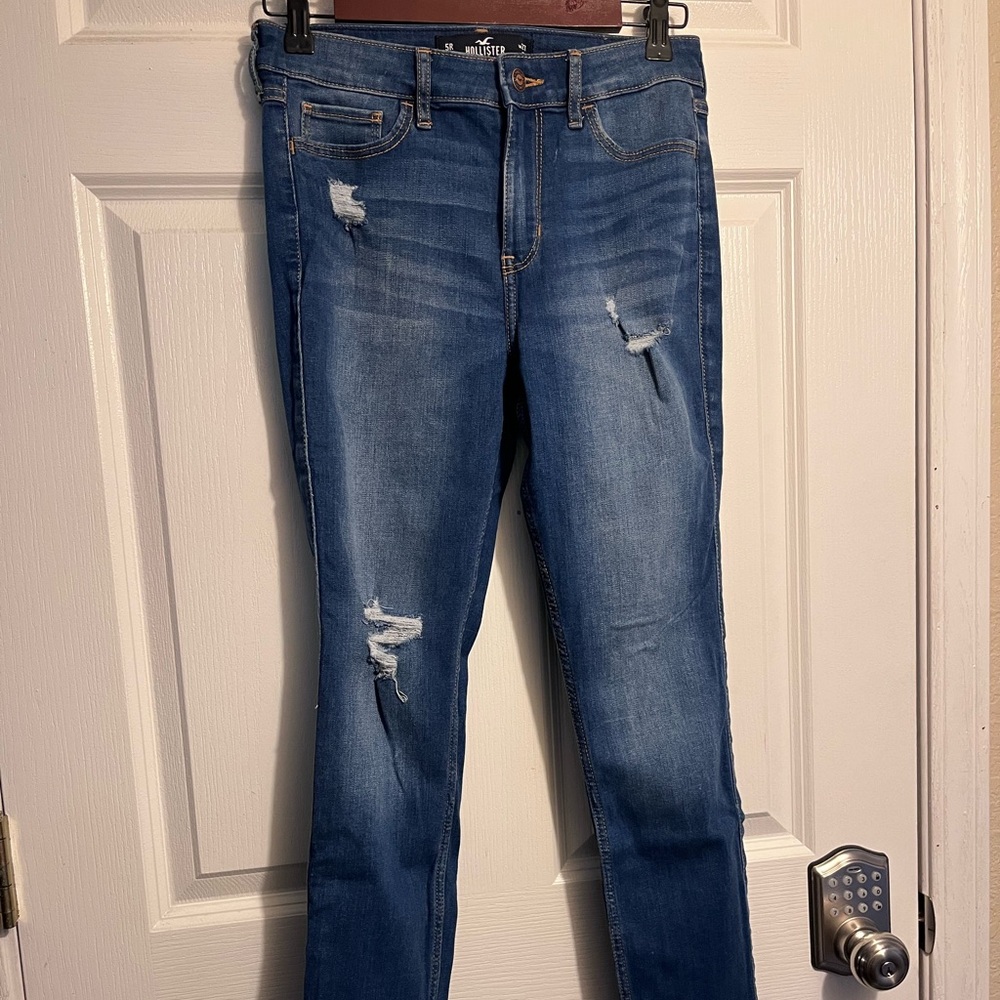 Classic Blue Distressed Women's Jeans
